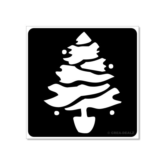 Kerstboom (5x5cm) 1654