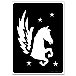 Pegasus paard (7x5cm) 9004