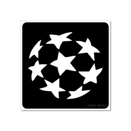 Voetbal Champions League (5x5cm) 9023