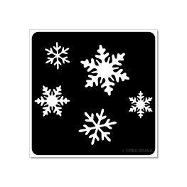 Frozen Snowflakes (5x5cm) 9079