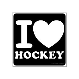 I love Hockey (5x5cm) 9158