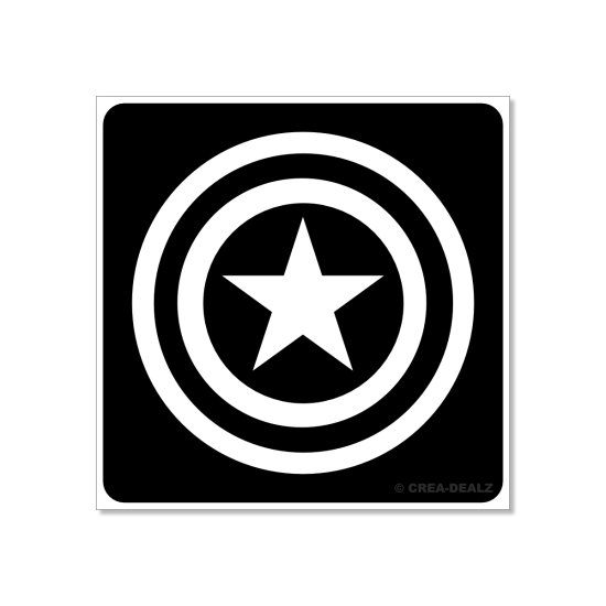 Captain America (5x5cm) 9178