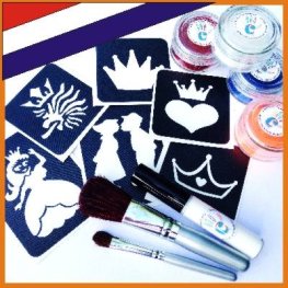 Glitter Tattoo set Koningsdag