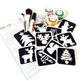 Glitter tattoo set Kerst