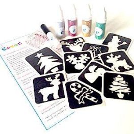 Glitter tattoo set Kerst 2