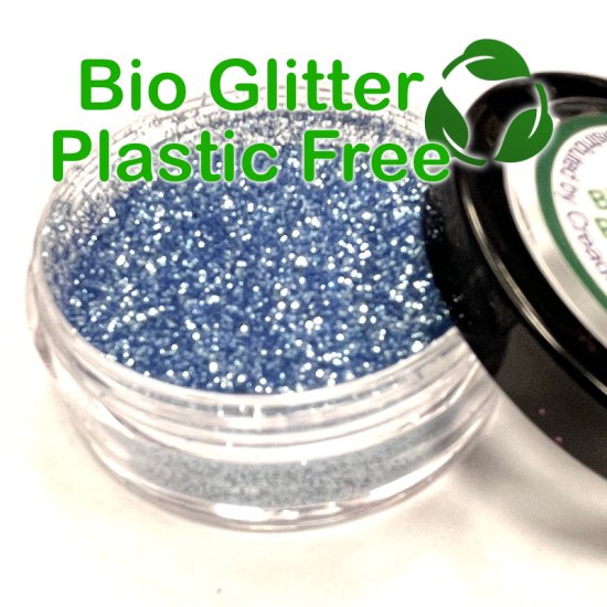 BIO Glitter Silver Blue XL