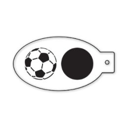 Schminksjabloon voetbal