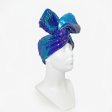(afbeelding voor) Haarwrap Mermaid Paillette Blue