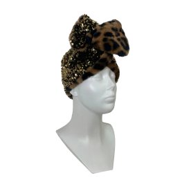 Haarwrap Panter Paillette Goud