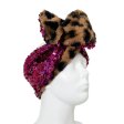 (afbeelding voor) Haarwrap Panter Paillette Pink