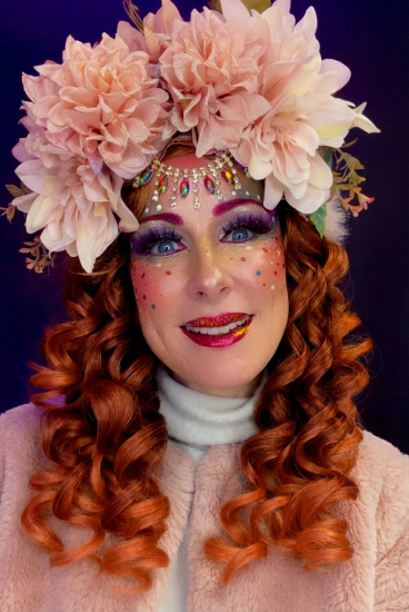 (afbeelding voor) Rode Krullen pruik