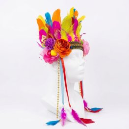 Verentooi Tropical met vlinder en bloemen