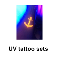(afbeelding voor) UV glitter tattoo sets