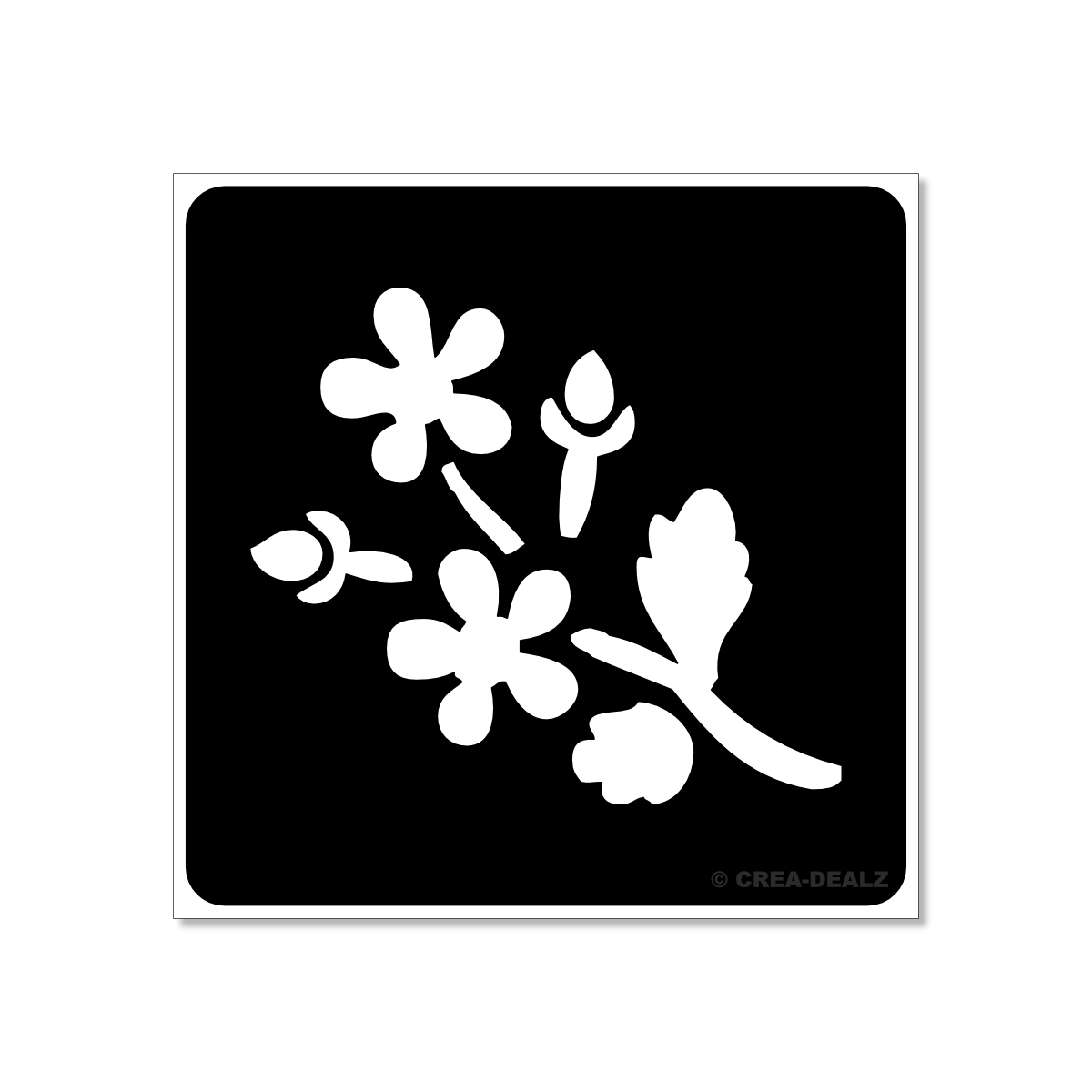 (afbeelding voor) Bloem (5x5cm) 225