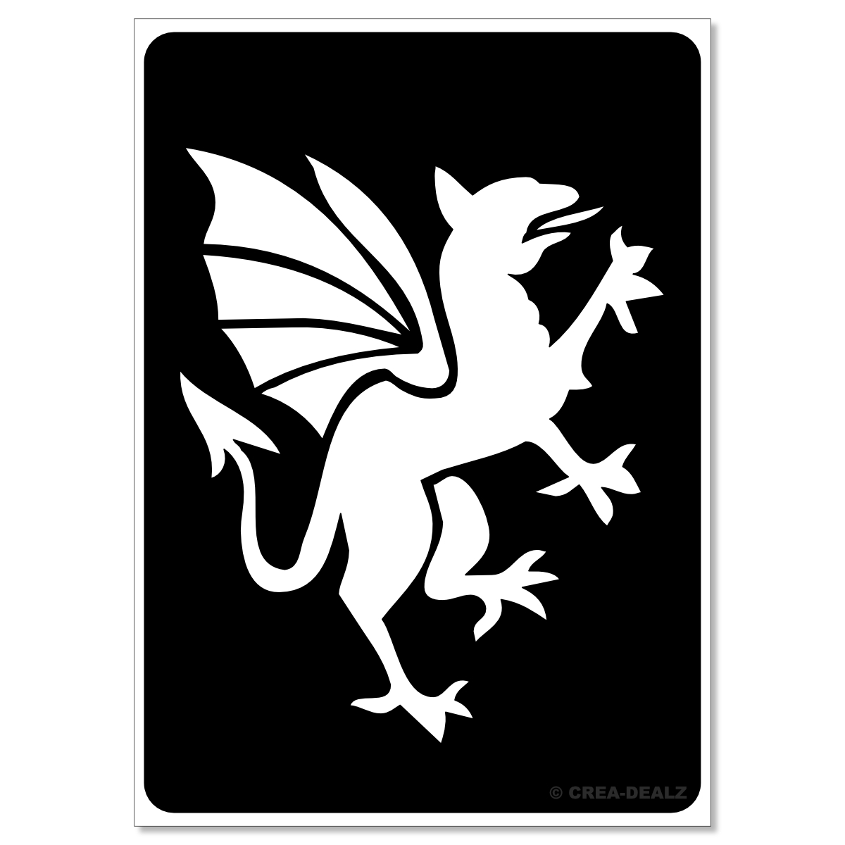 (afbeelding voor) Draak 14 (7x5cm) 411