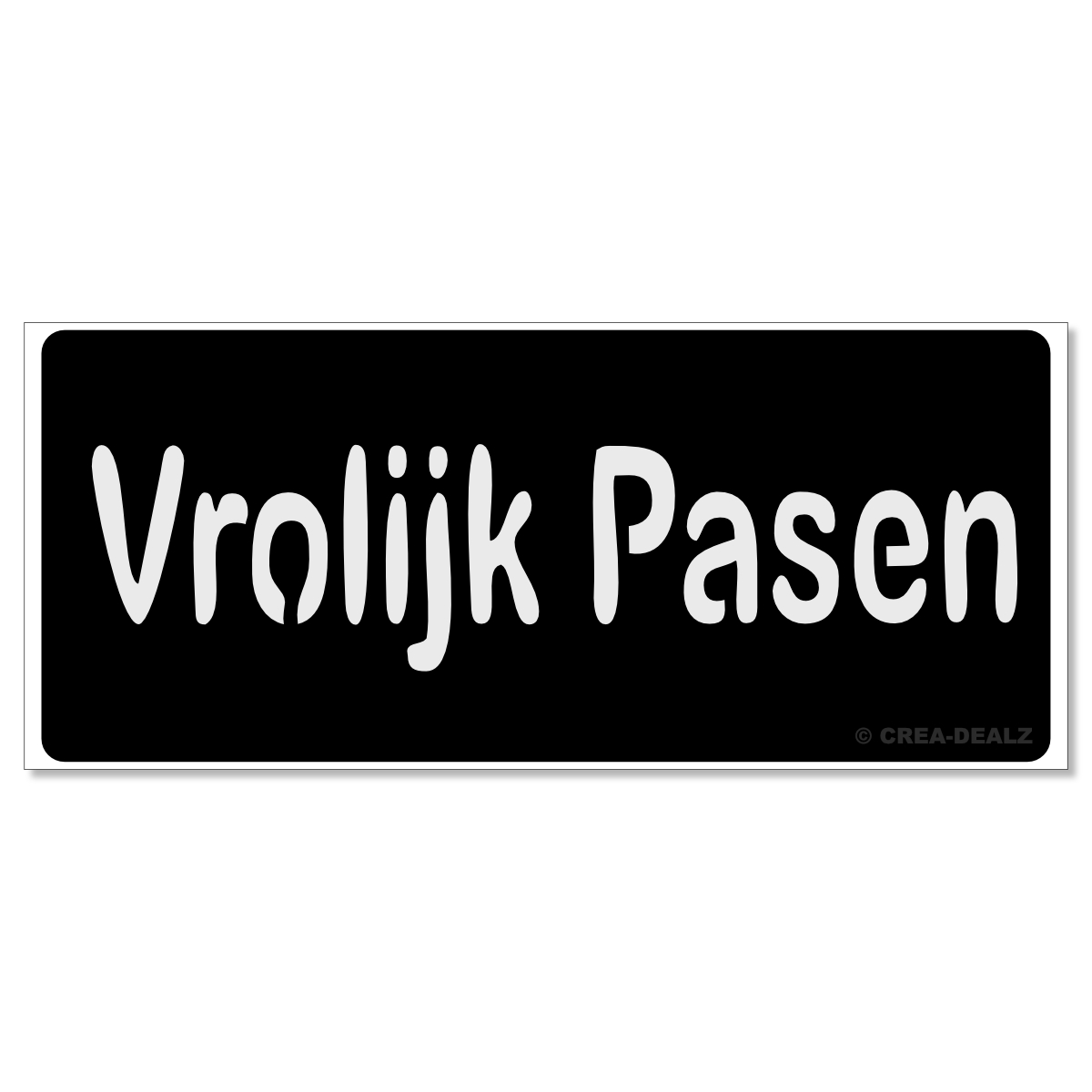 (afbeelding voor) Vrolijk Pasen (10x3cm) 913