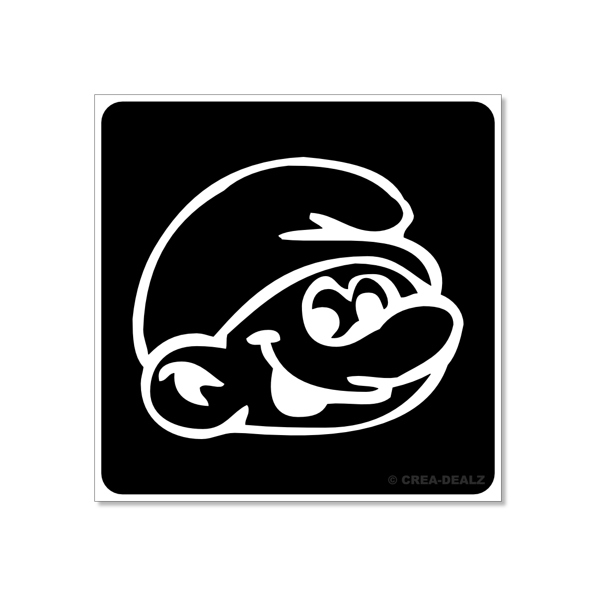 (afbeelding voor) Smurf (5x5cm) 9022