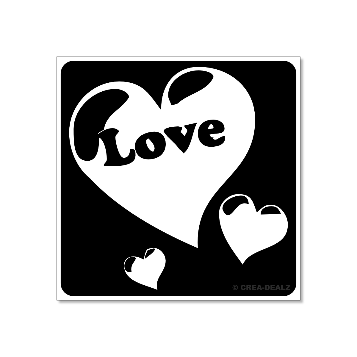 (afbeelding voor) Love 2 (5x5cm) 9053