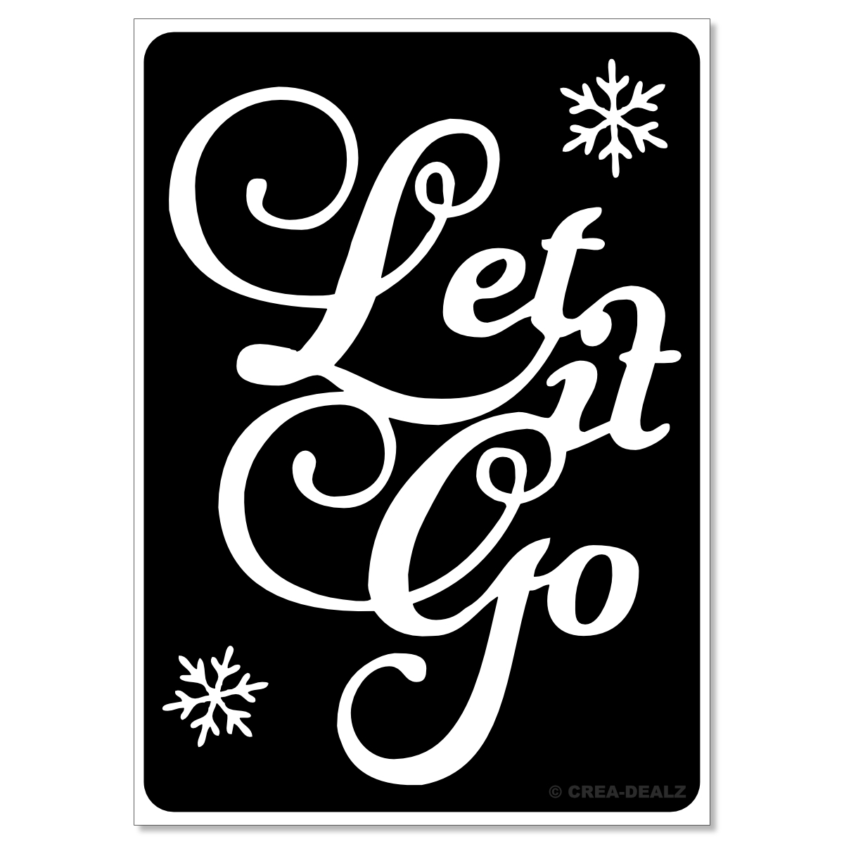 (afbeelding voor) Frozen Let it go (7x5cm) 9078