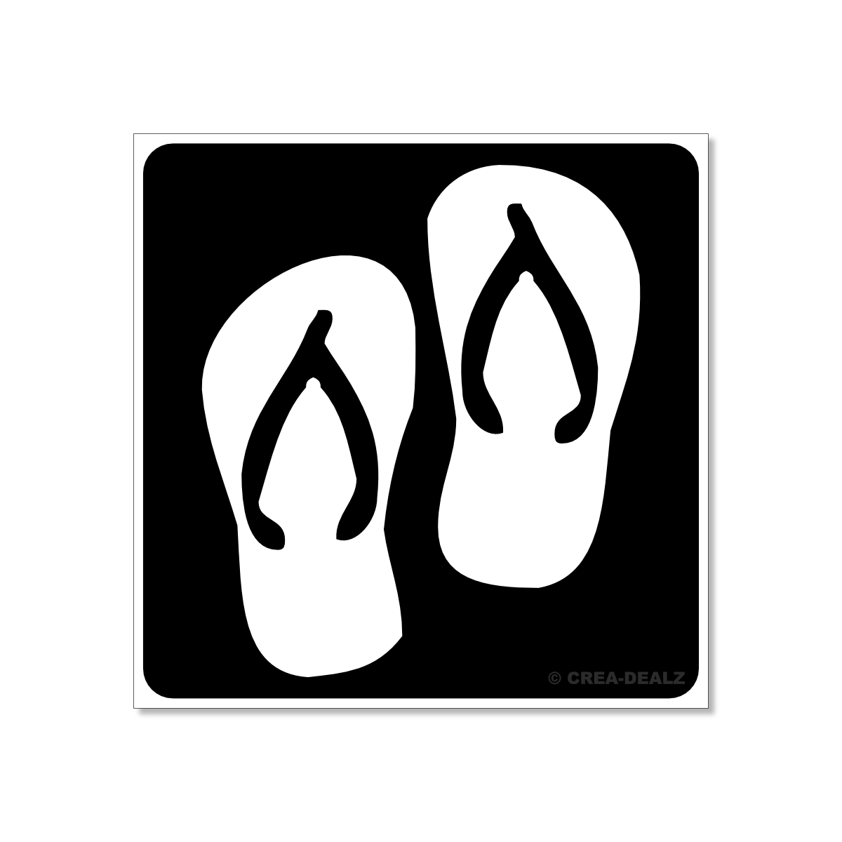 (afbeelding voor) Slippers (5x5cm) 9093