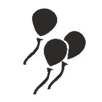 Ballonnen (5x5cm) 9094 Ballonnen (5x5cm) 9094