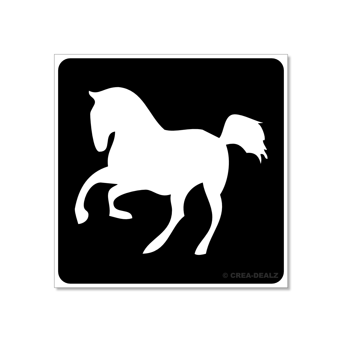 (afbeelding voor) Paard 2 (5x5cm) 9138