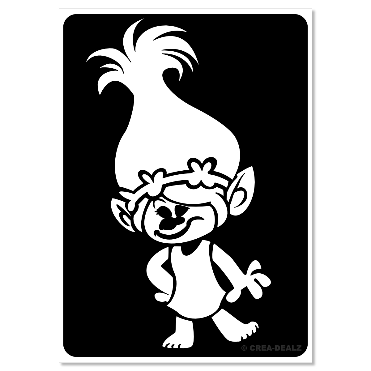 (afbeelding voor) Trolls Poppy (7x5cm) 9156