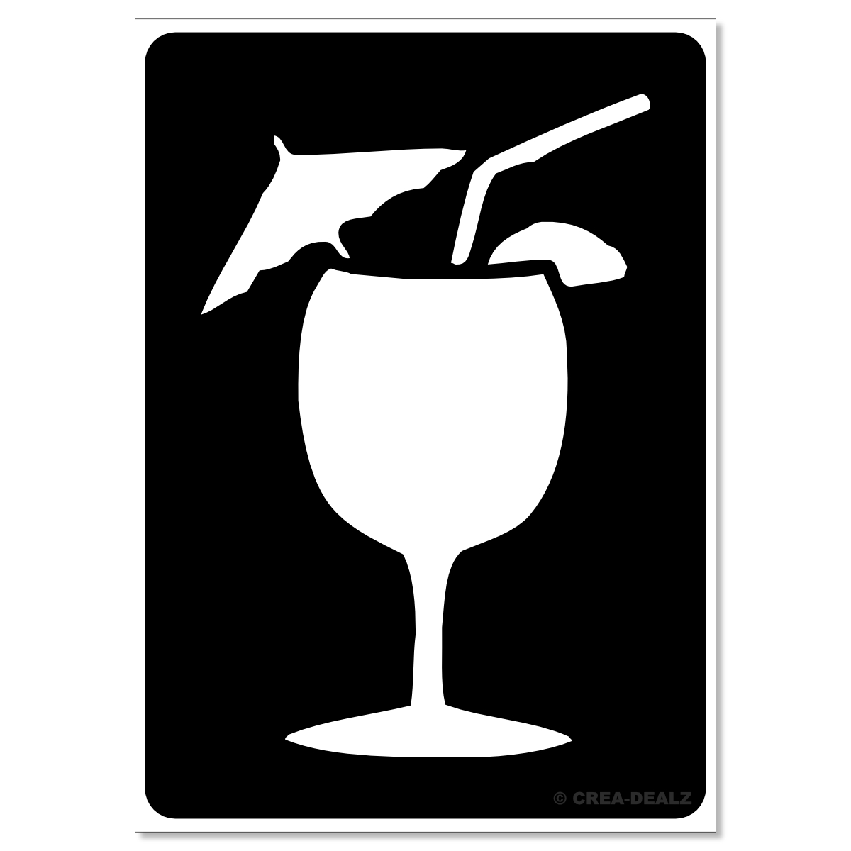 (afbeelding voor) Cocktail (7x5cm) 9164
