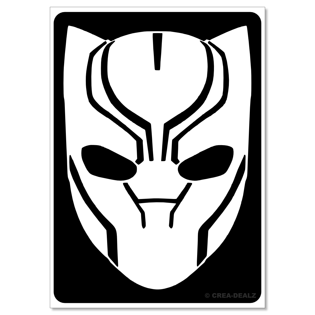 (afbeelding voor) Black Panther (7x5cm) 9166