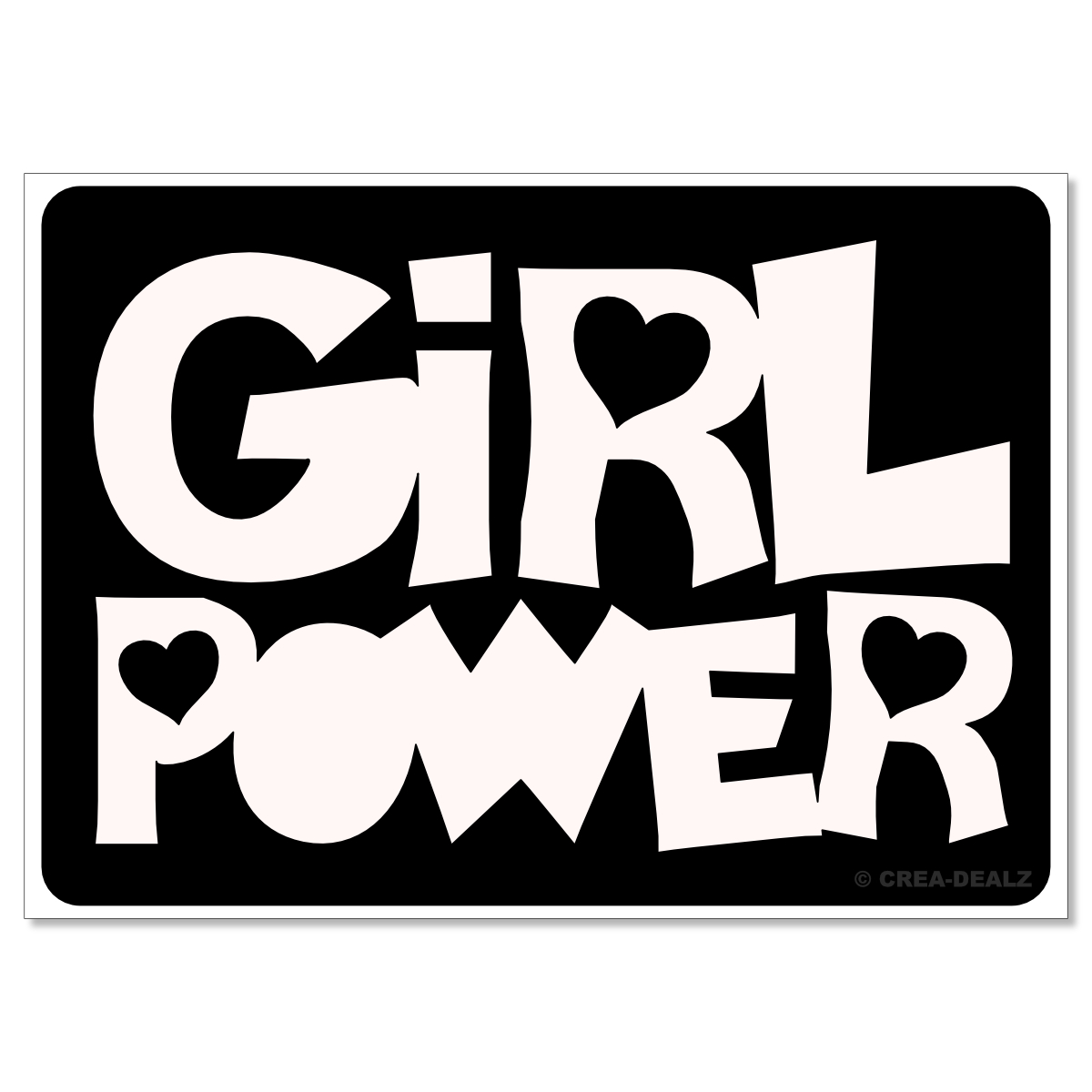 (afbeelding voor) Girl Power (7x5cm) 9184