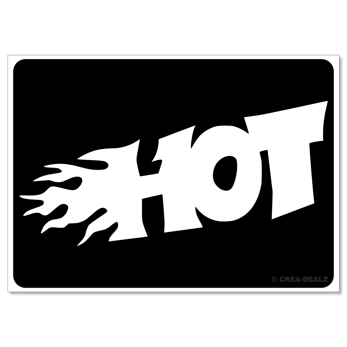 (afbeelding voor) HOT (7x5cm) 9186