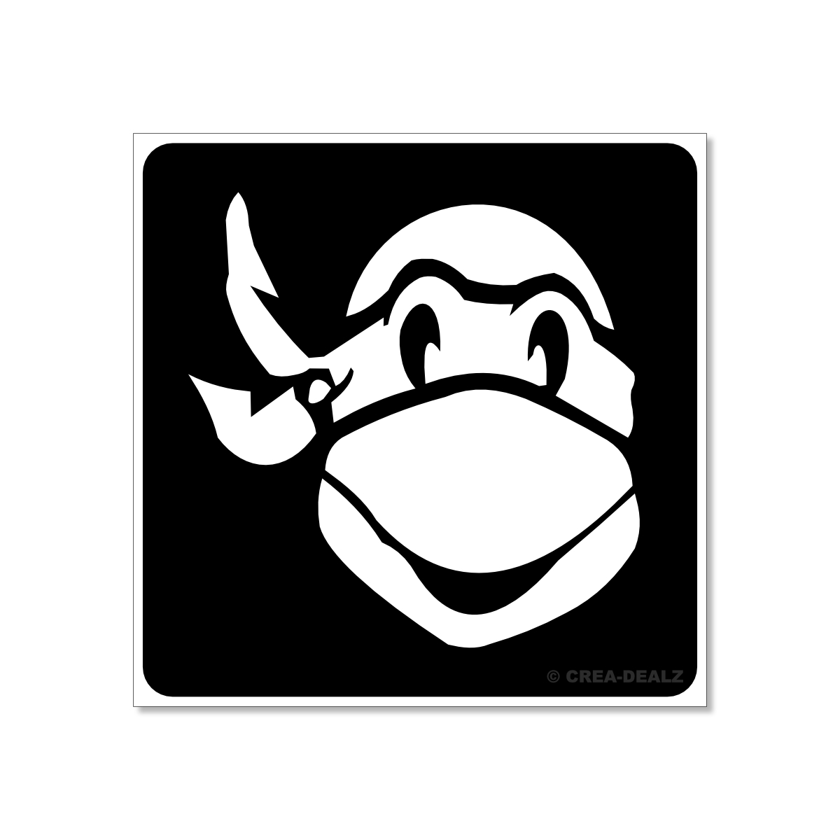 (afbeelding voor) Ninja Turtle (5x5cm) 9212