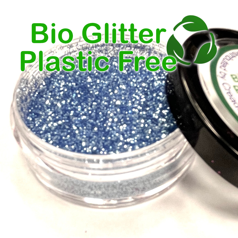 (afbeelding voor) BIO Glitter Silver Blue XL